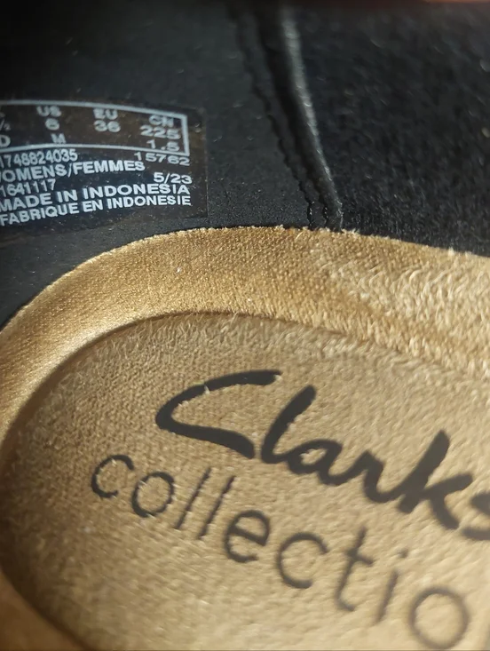 Clarks Black Low Block Heel Pump - Picture 7 of 7